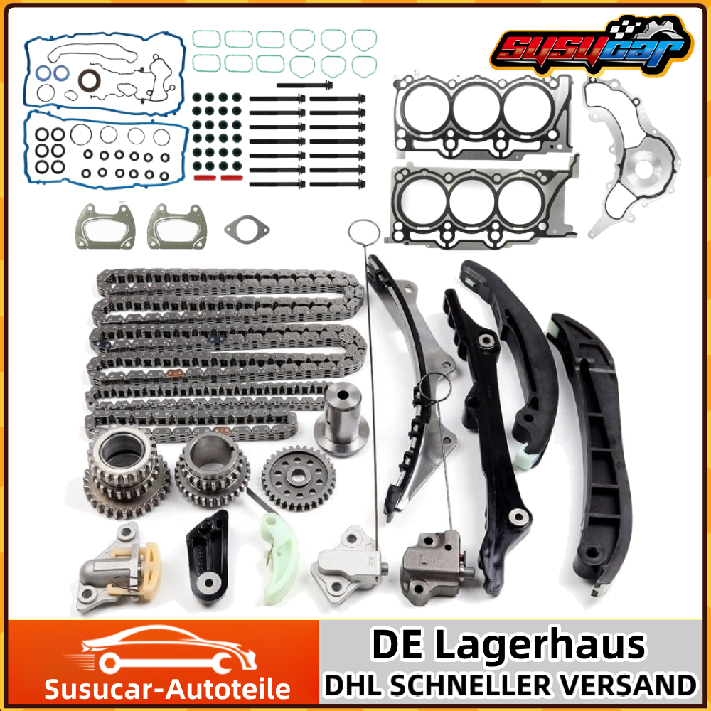 Timing Chain and Cylinder Head Gasket Bolt Set for 11-20 Dodge Chrysler Jeep 3.6L