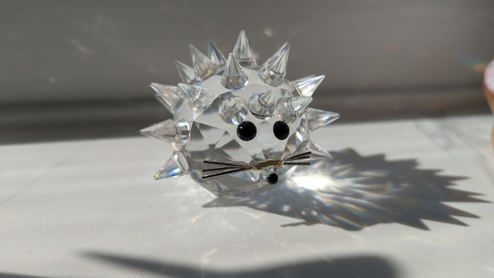 SWAROVSKI Silver Crystal Small Hedgehog