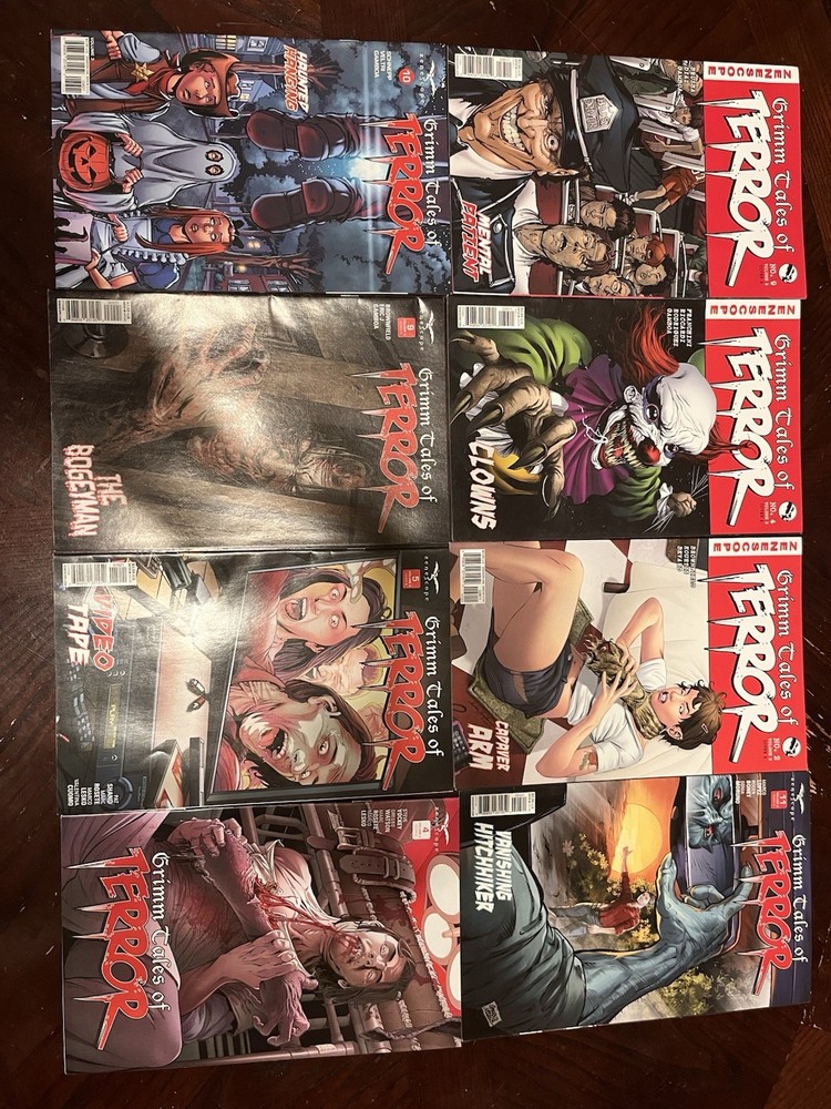 Zenescope Grimm Tales of Terror Comics Set of 8 Issues, Great Condition