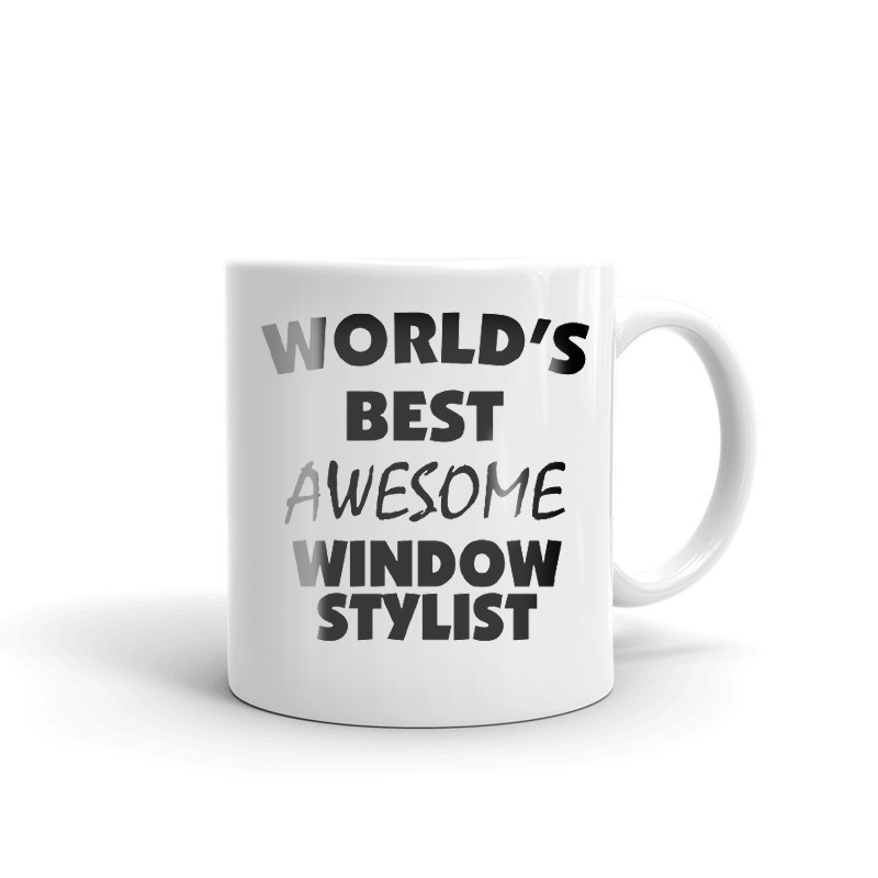 World's Best Awesome Window Stylist Coffee Tea Ceramic Mug Office Work Cup Gift