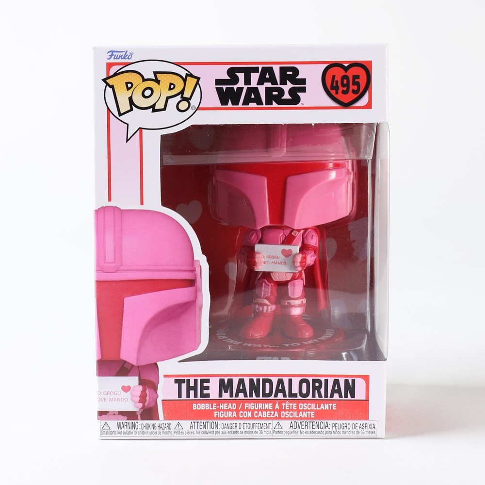 Funko Pop Pink Mandalorian Star Wars Vinyl Figure #495