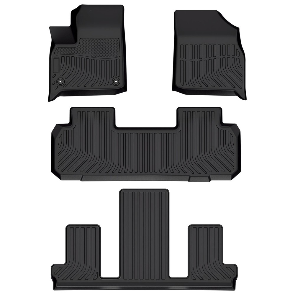 2018-2024 Chevy Traverse 7-Seat 3D All-Weather TPE Floor Mats & Carpet Liners