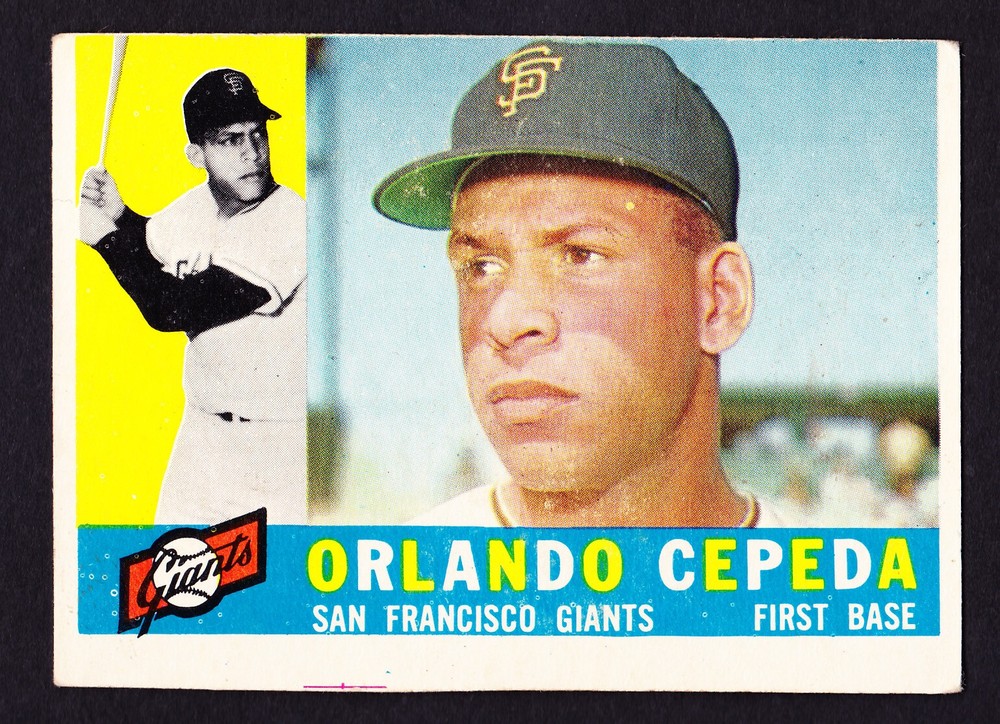 1960 Topps #450 Orlando Cepeda San Francisco Giants Baseball Card