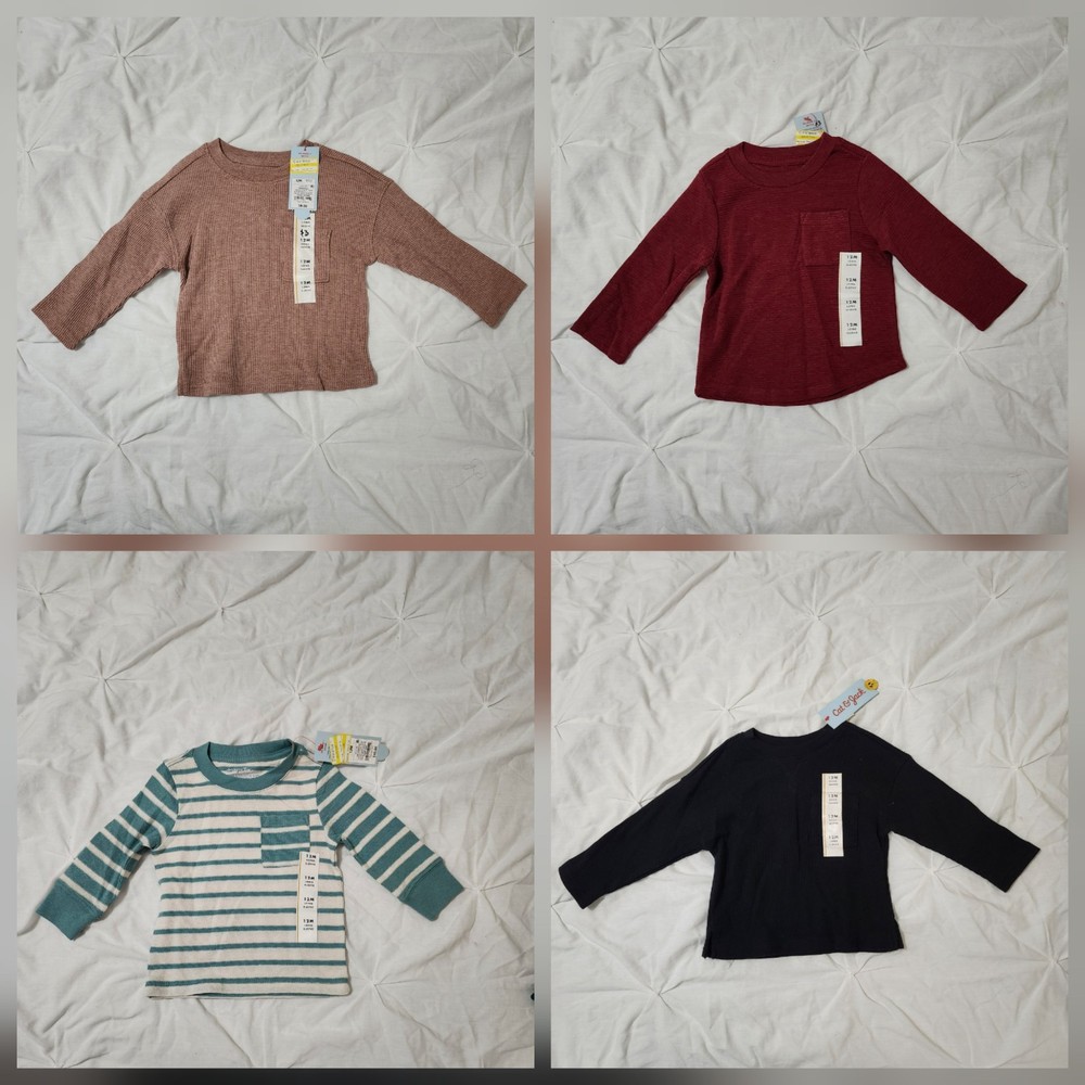 Baby 12 Months Unisex - Sweatshirts - 4 for $10- Bundle Lot-New.