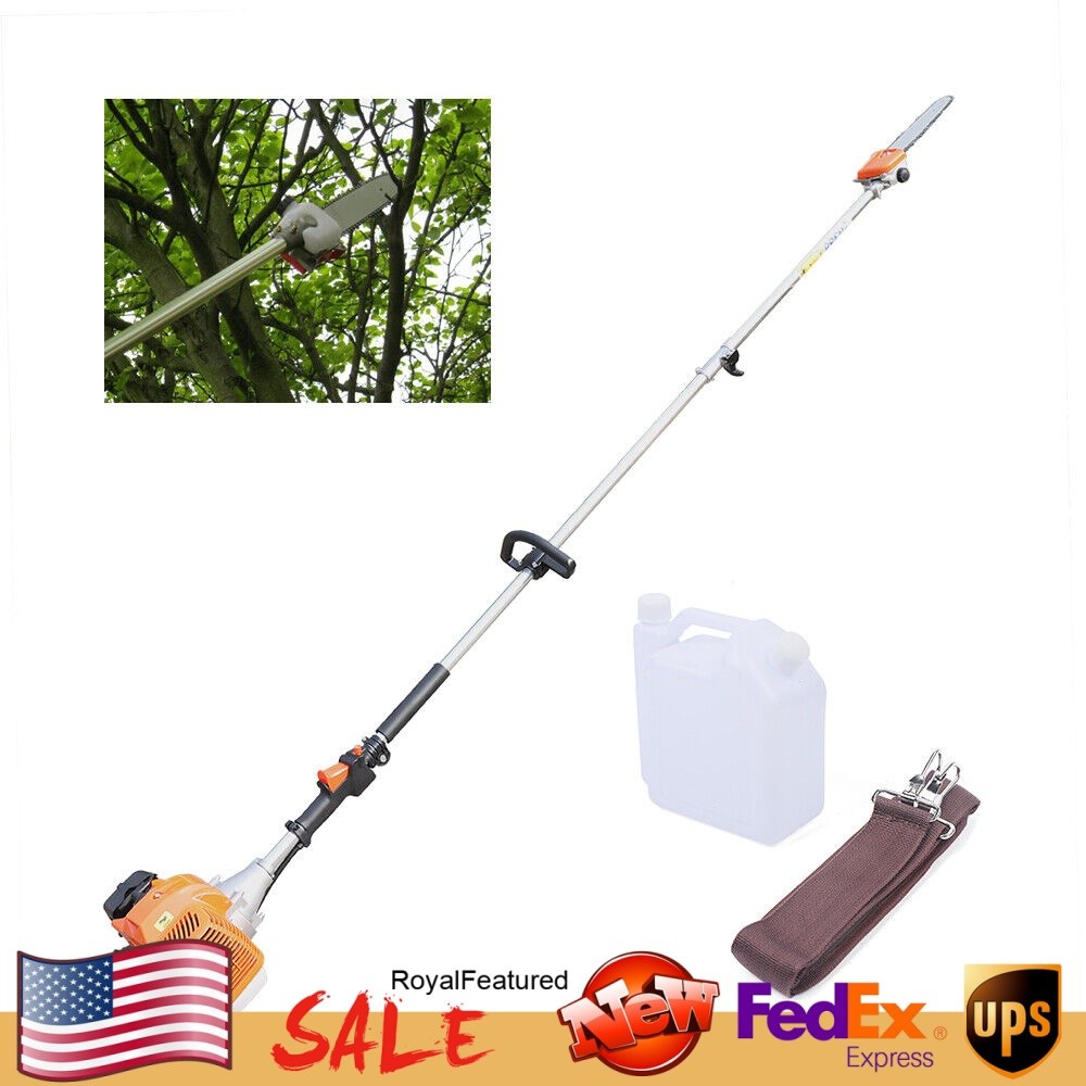 3HP Gas Pole Saw Chainsaw with 2-Stroke Engine for Tree Trimming