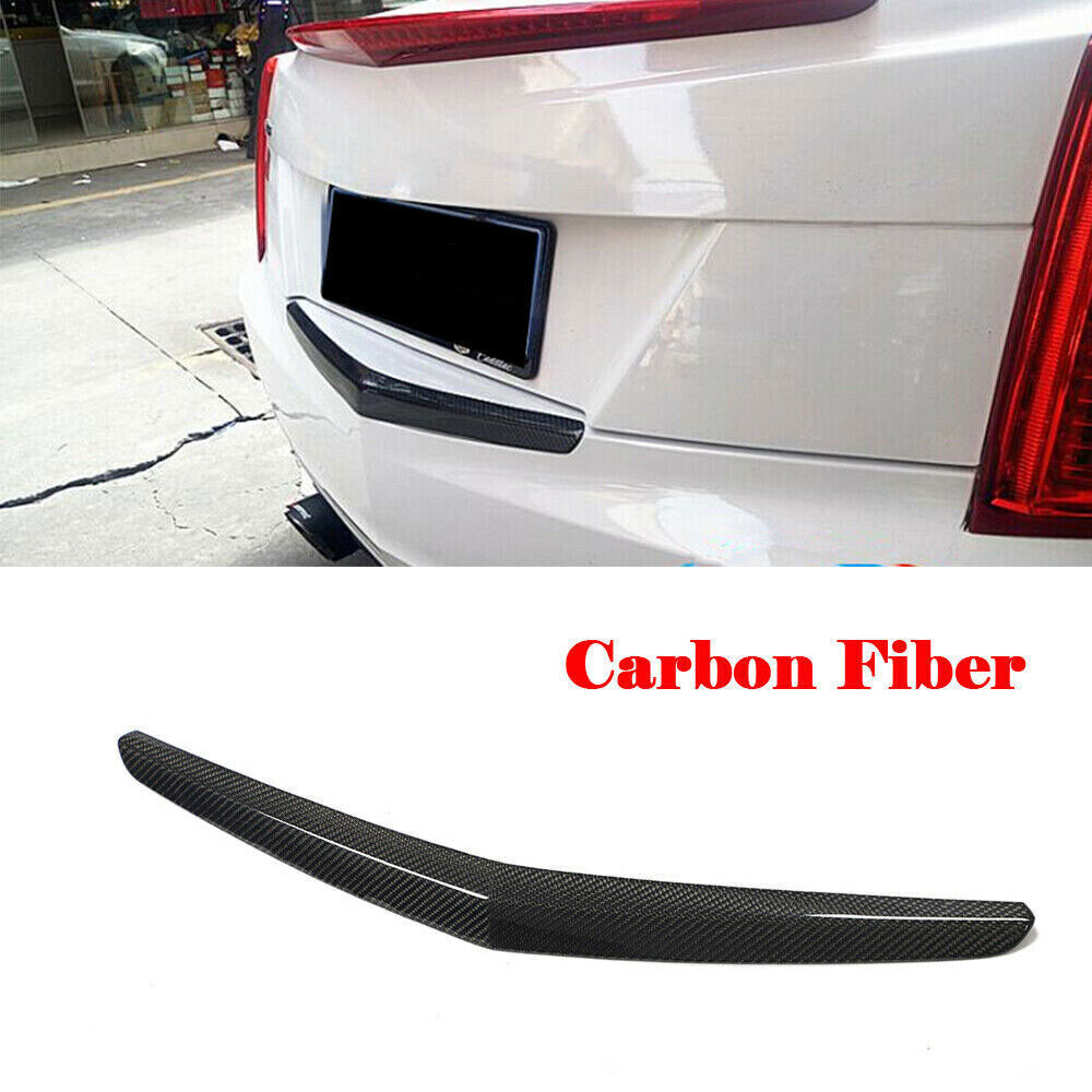 2014-2019 Cadillac ATS Real Carbon Fiber Rear Door Trunk Lid Tailgate Trim