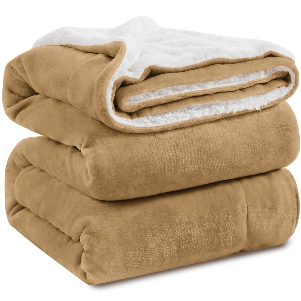 Sherpa Fleece Queen Size Blanket for Bed - Extra Warm and Heavy Thick Blanket...