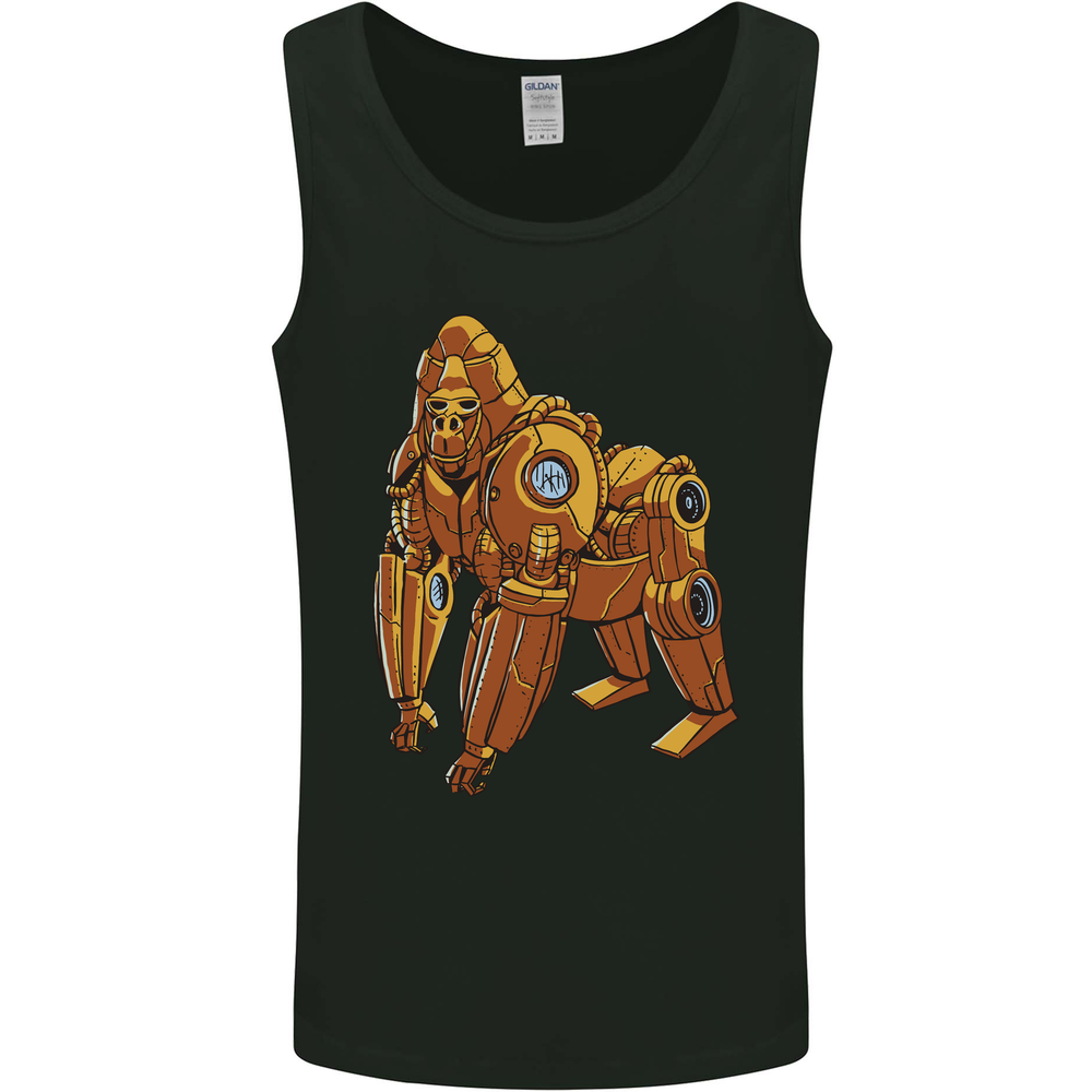 A Steampunk Gorilla Ape Mens Vest Tank Top