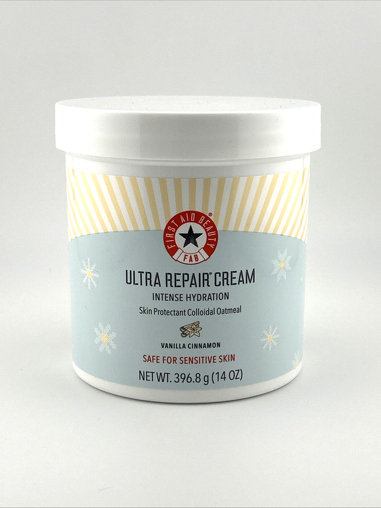 First Aid Beauty Ultra Repair Cream Vanilla Cinnamon Scent 14oz Sealed EXP7/2026