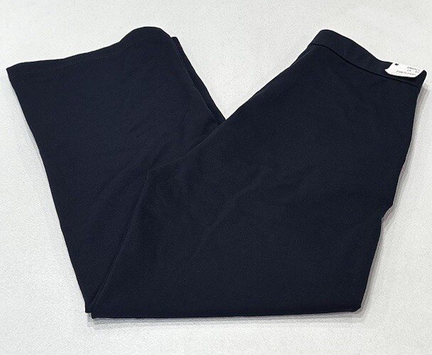 Gloria Vanderbilt Navy Cropped Ponte Pants for Women Size S