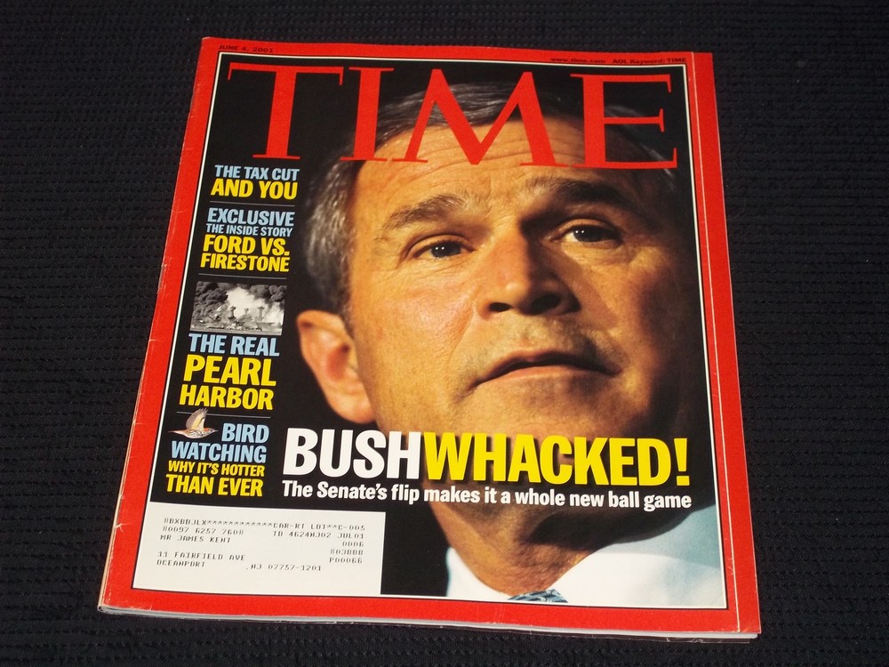 2001 JUNE 4 TIME MAGAZINE - GEORGE W. BUSH FRONT COVER - H 6006