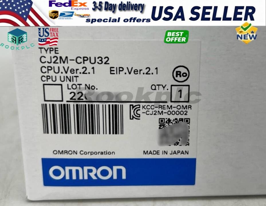 Omron CJ2M-CPU32 PLC Processor Module New in Box