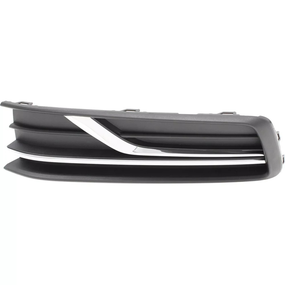 Black Front Driver Side for 2016-2019 Volkswagen Passat Fog Light Cover Textured