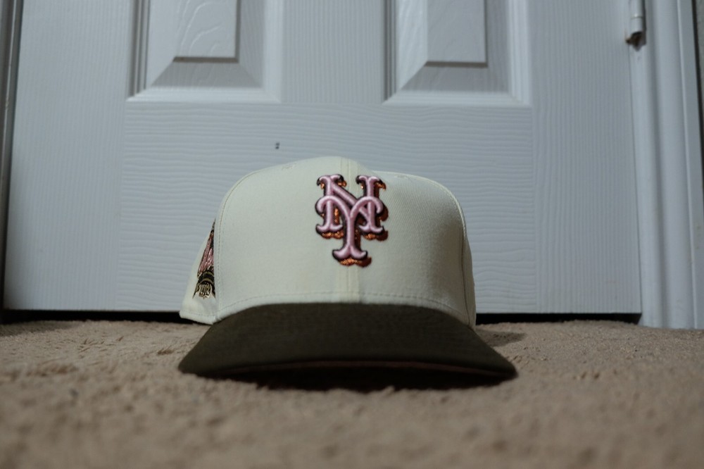 New York Mets New Era Size 7 5/8 fitted 40th Anniversary Chocolate Neop Hat Club