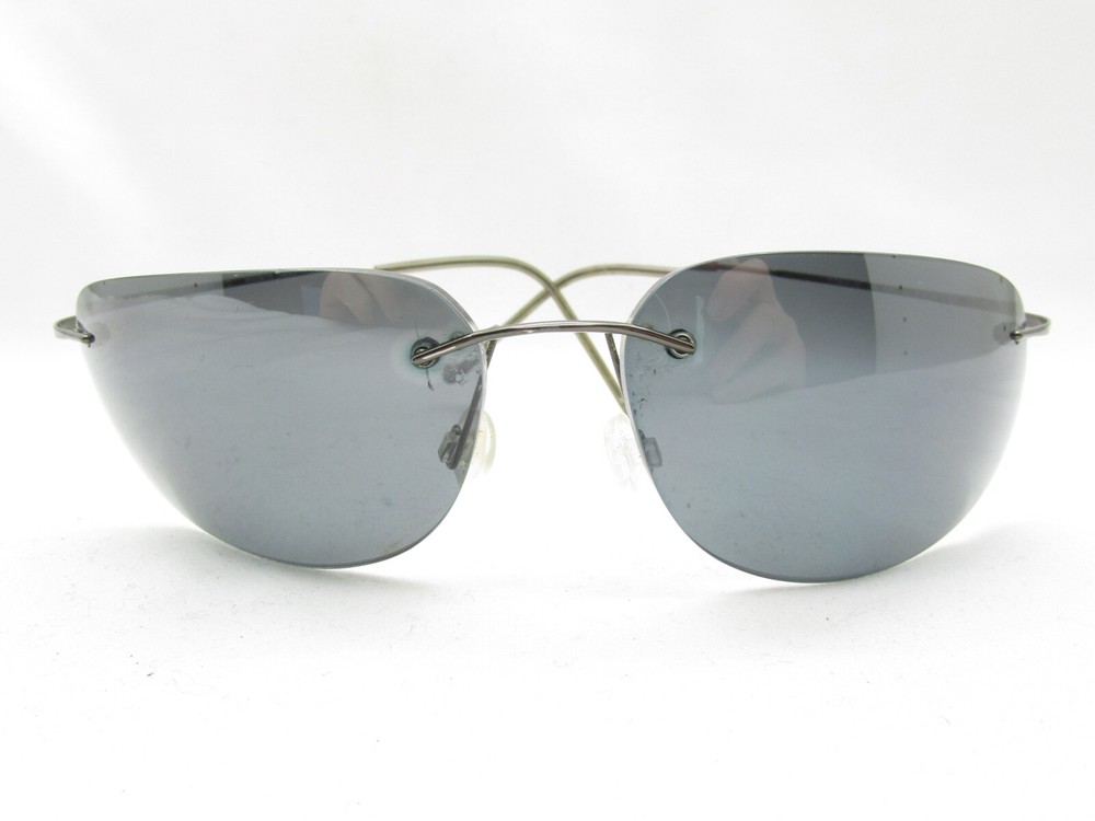 MAUI JIM MJ SPORT WRAP MJ501-02 TITANIUM RIMLESS EYEGLASSES FRAMES 65-125 118064