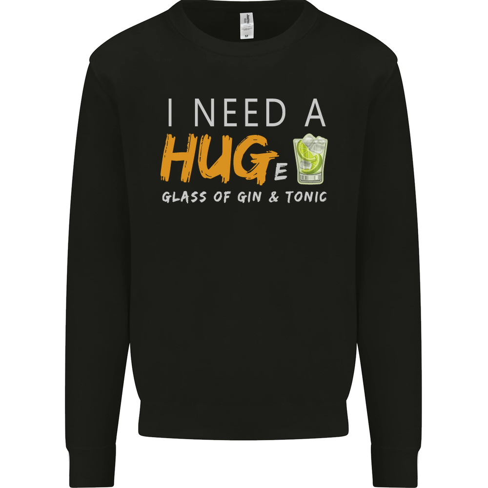 Funny Gin & Tonic Sweatshirt for Men - Humorous Drinking Jumper