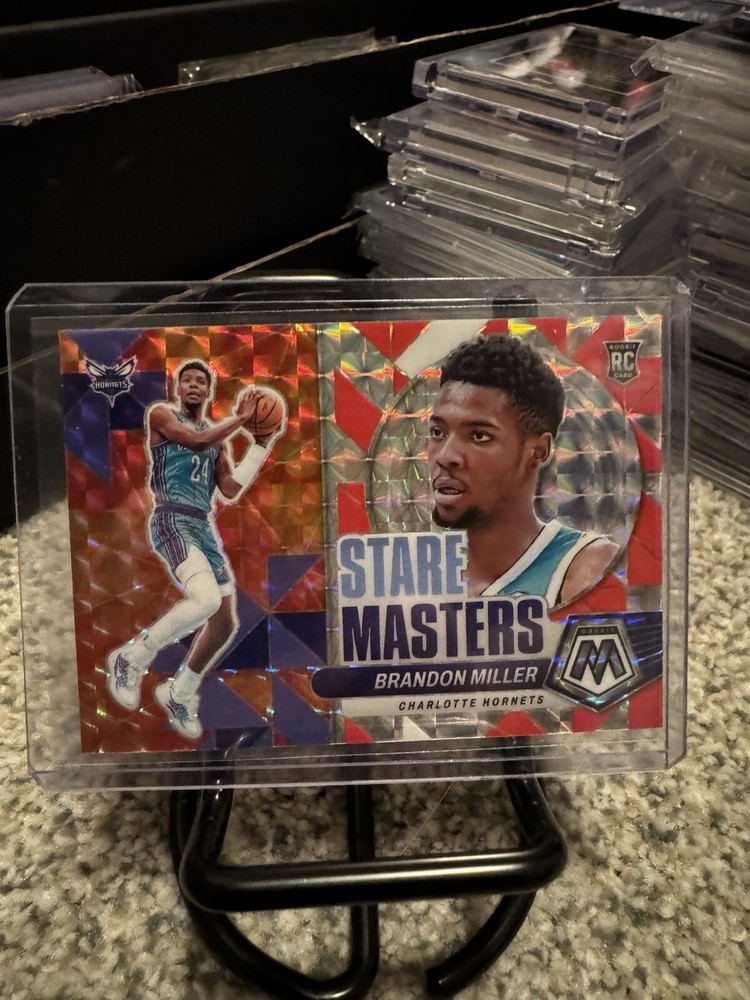 2023-24 Mosaic Brandon Miller Charlotte Hornets Stare Masters Prizm Rookie