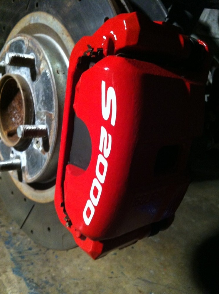 S2000 Honda High-Temp Brake Caliper Decal Stickers - 6 Color Options - Set of 4