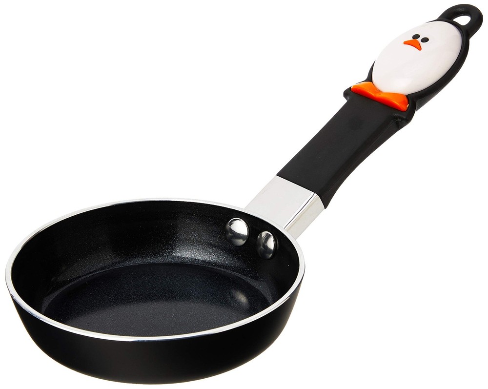 Mini Egg Frying Pan Nonstick Skillet with Heat-Resistant Handle for Perfect Breakfasts