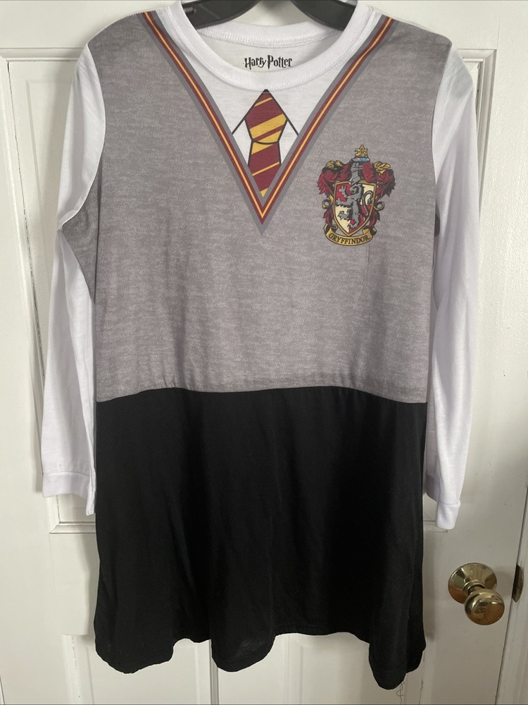 Harry Potter Gryffindor Girls Size 20 Dress with Crest Tie & Layered Detail