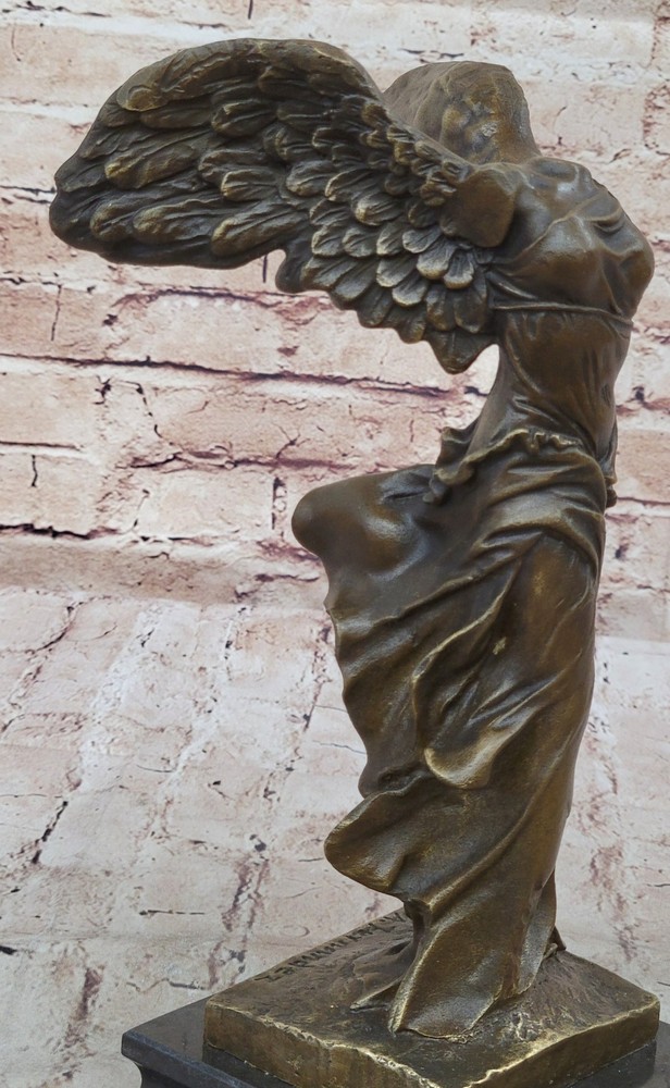 Nike of Samothrace Louvre Paris Bronze Marble Winged Victory Statue for Sale