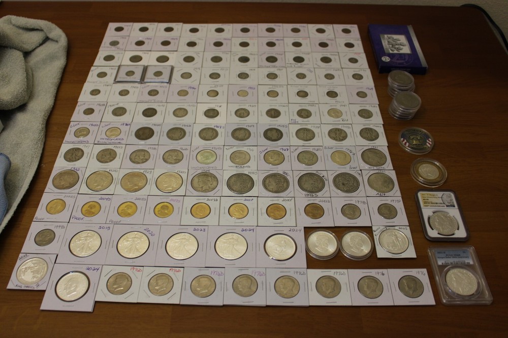 Large Coin Collection - Silver - Proof - Uncirculated - Circulated - 2021 Morgan