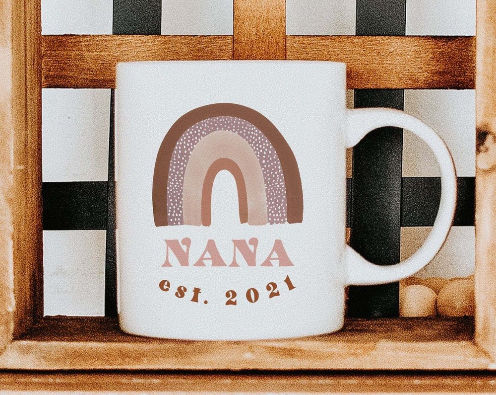 Nana Coffee Mug Gift Personalized Established Coffee Mug For Nana Cute Baby