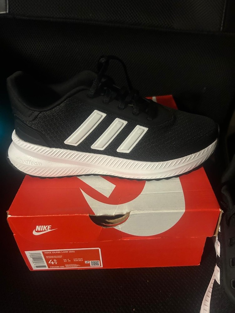 Adidas Cloudfoam Comfort Running Shoes Black White Men’s Size 6 Lightweight