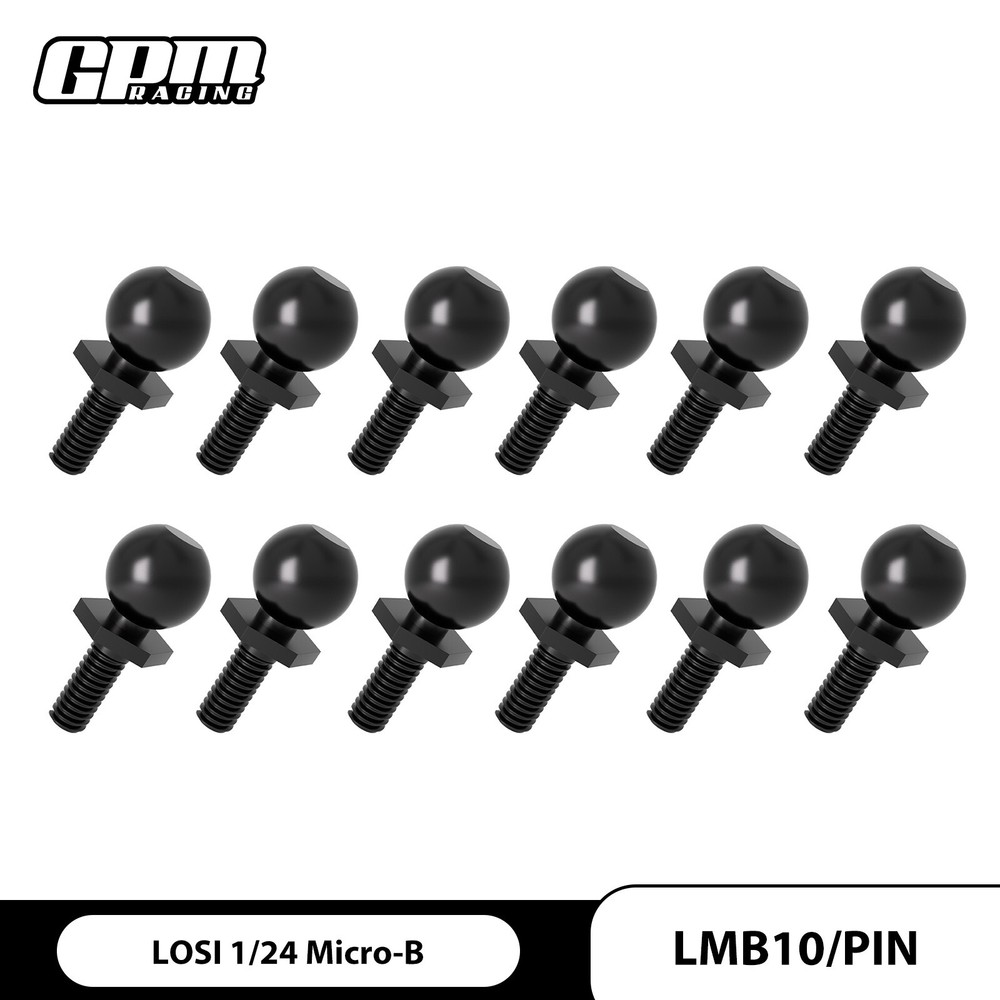 GPM Medium Carbon Steel Ball Head Screw M1.4 Pivot For LOSI 1/24 Micro-B