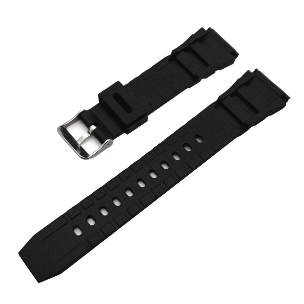 Durable 22MM Black PU Replacement Strap for G Watch