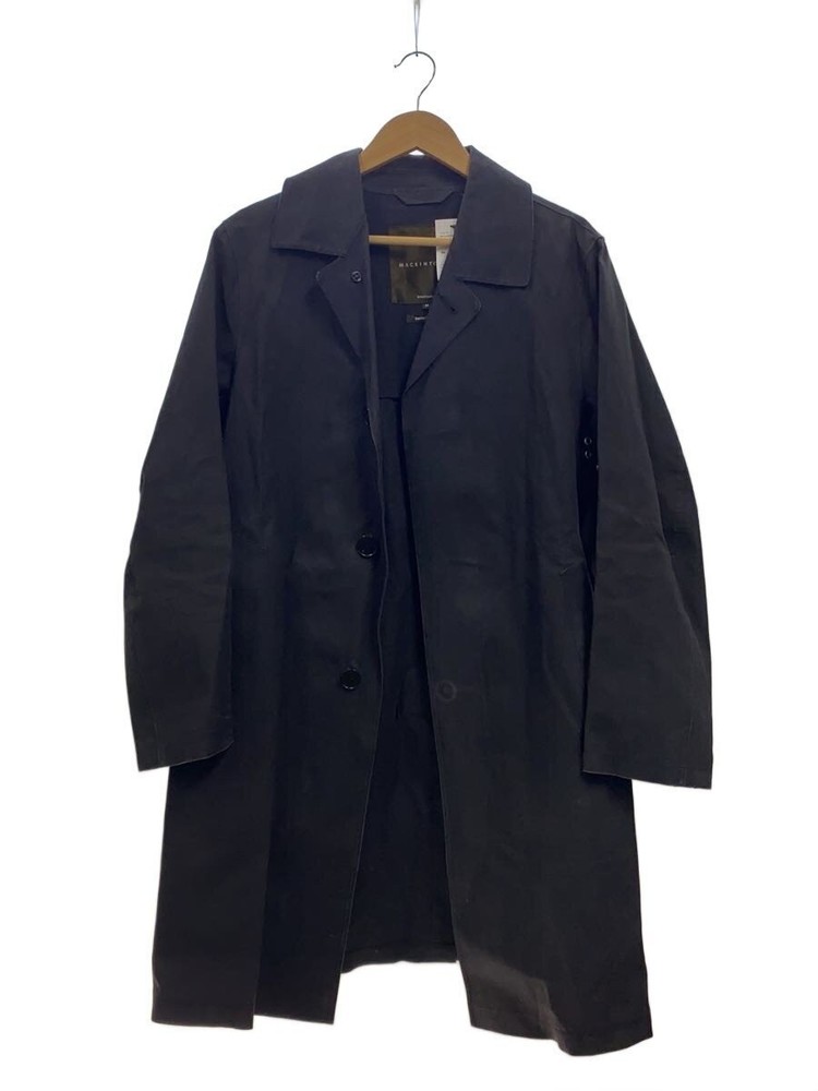 Mackintosh Trench Coat/38/Cotton/Blk/Dirty/Used Feeling 7732
