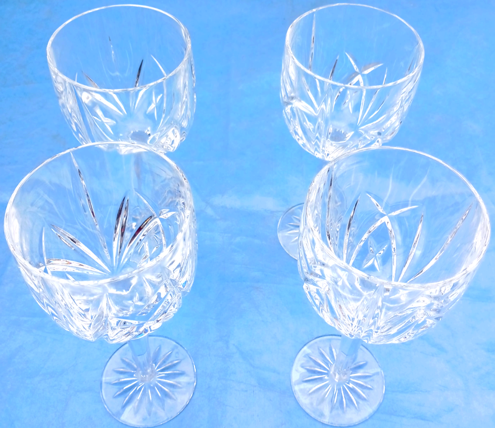 Waterford Marquis Crystal Four 12 oz. Wine Drink Goblets