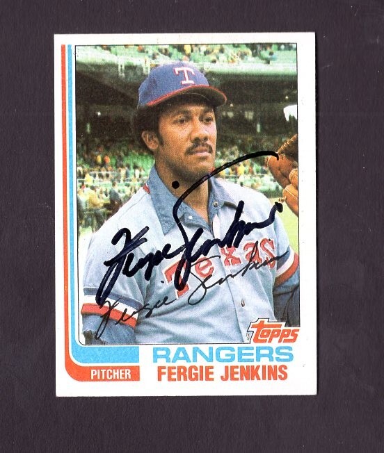 1982 Topps SIGNED # 624 Fergie Jenkins Chicago Cubs autographed SHIPPING IS FREE