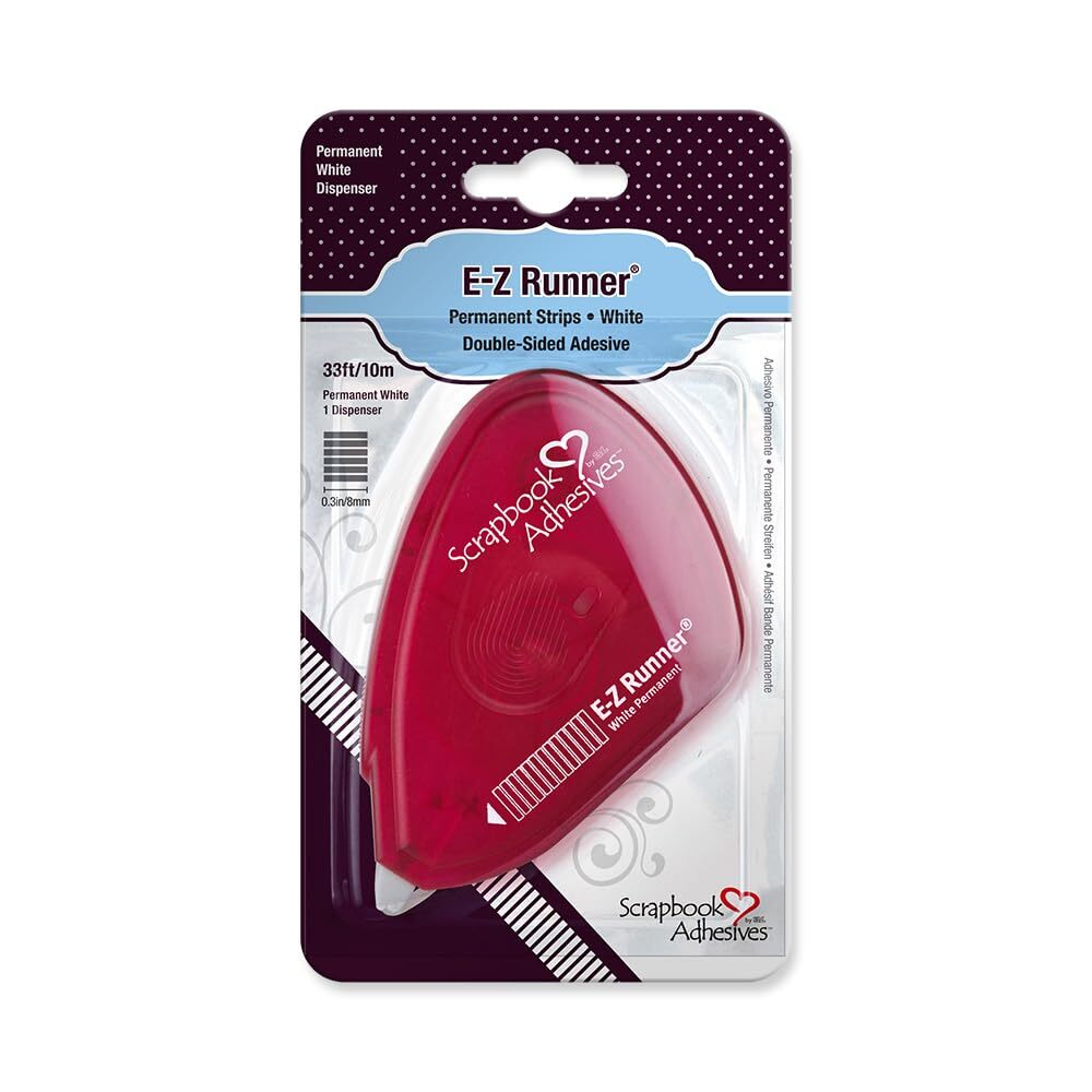 Scrapbook Adhesives by 3L Runner Strips, E-Z Permanent Adhesive Dispenser, 33...