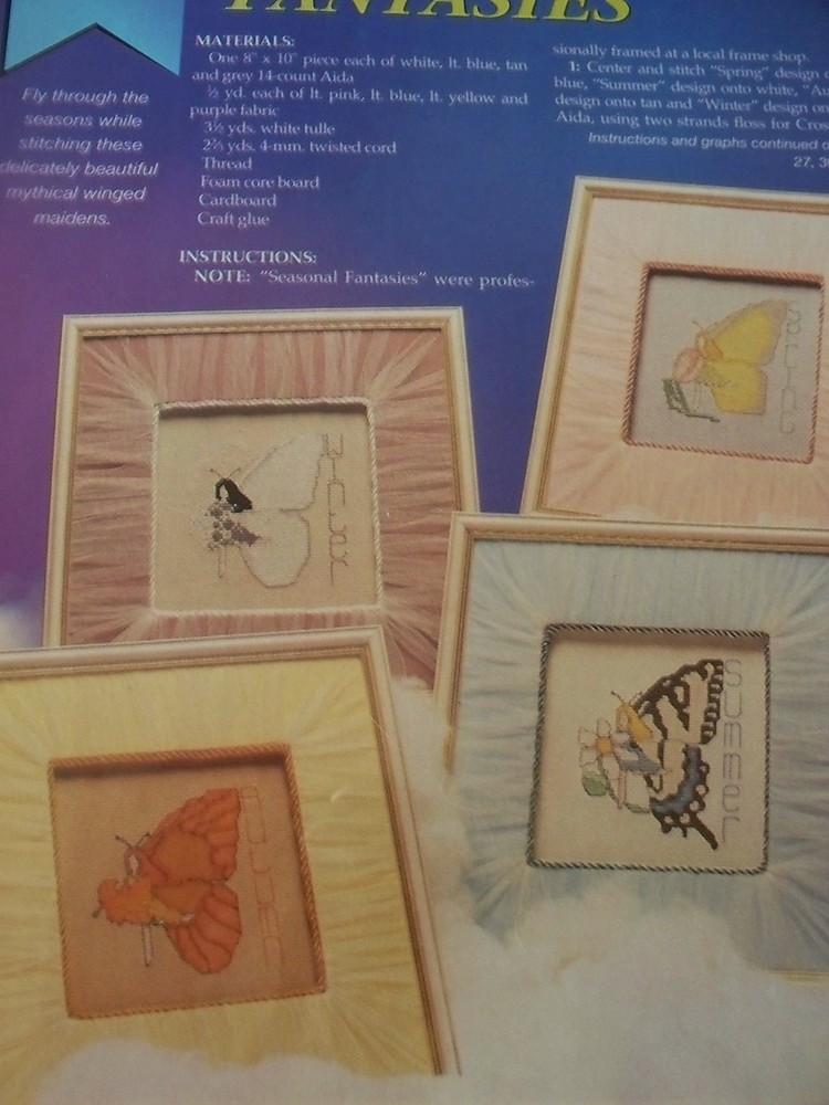 4 Seasonal Fantasies Magazine Cross Stitch Pattern (D)-image