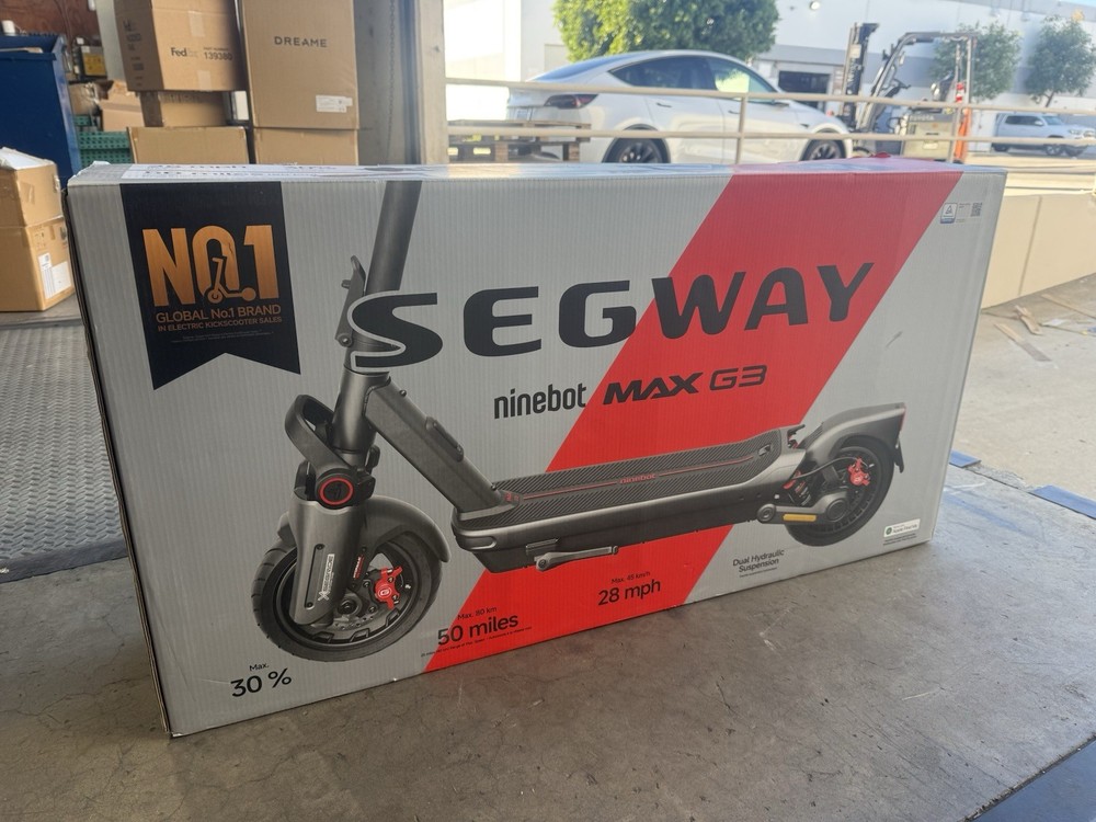 Segway Ninebot Max G3 Electric Scooter, 28 mph Max Speed w/ 50 miles Max Range