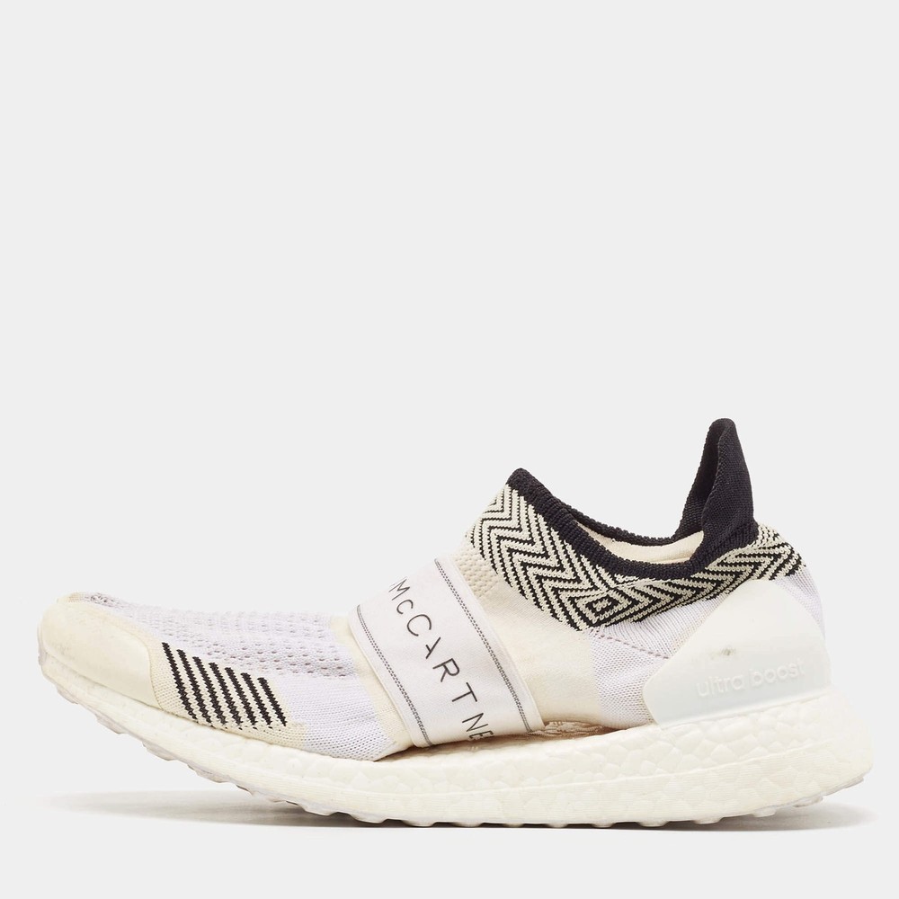 Stella McCartney x Adidas White Knit Fabric Ultra Boost x 3 D S Slip On