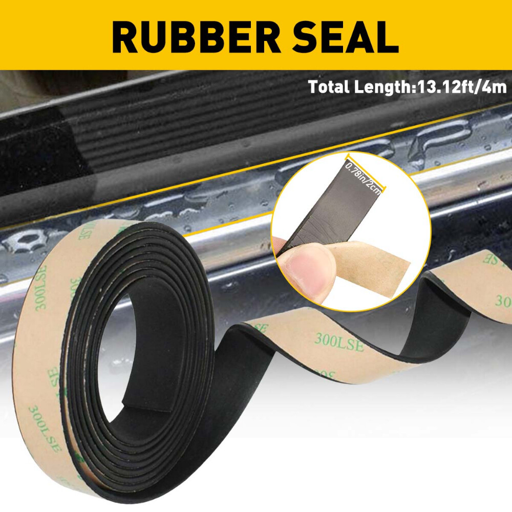 4M Rubber Seal Strip Car Rear Window Front Side Trim Edge Moulding Weatherstrip