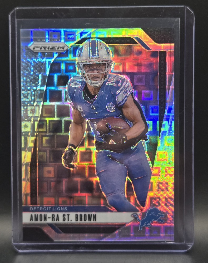 2024 Panini Prizm Amon-Ra St. Brown Pandora Prizm 160/400 #95 Detroit Lions Football Card