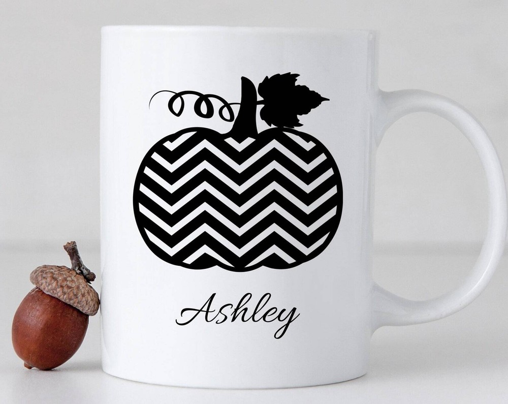 Personalized Mug Pumpkin Name Coffee Cup Fall Mug Custom Best Friend Autumn Mug
