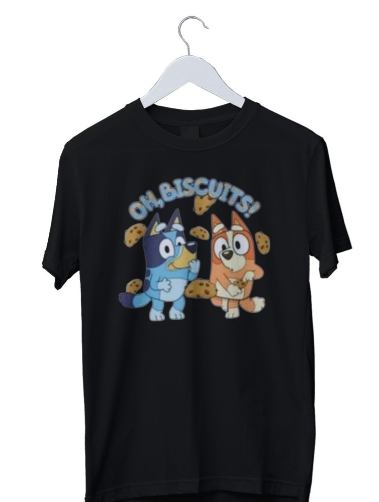 Oh Biscuits! Bluey Story Graphic Print T-Shirt Unisex S M L XL 2 3 4 XL