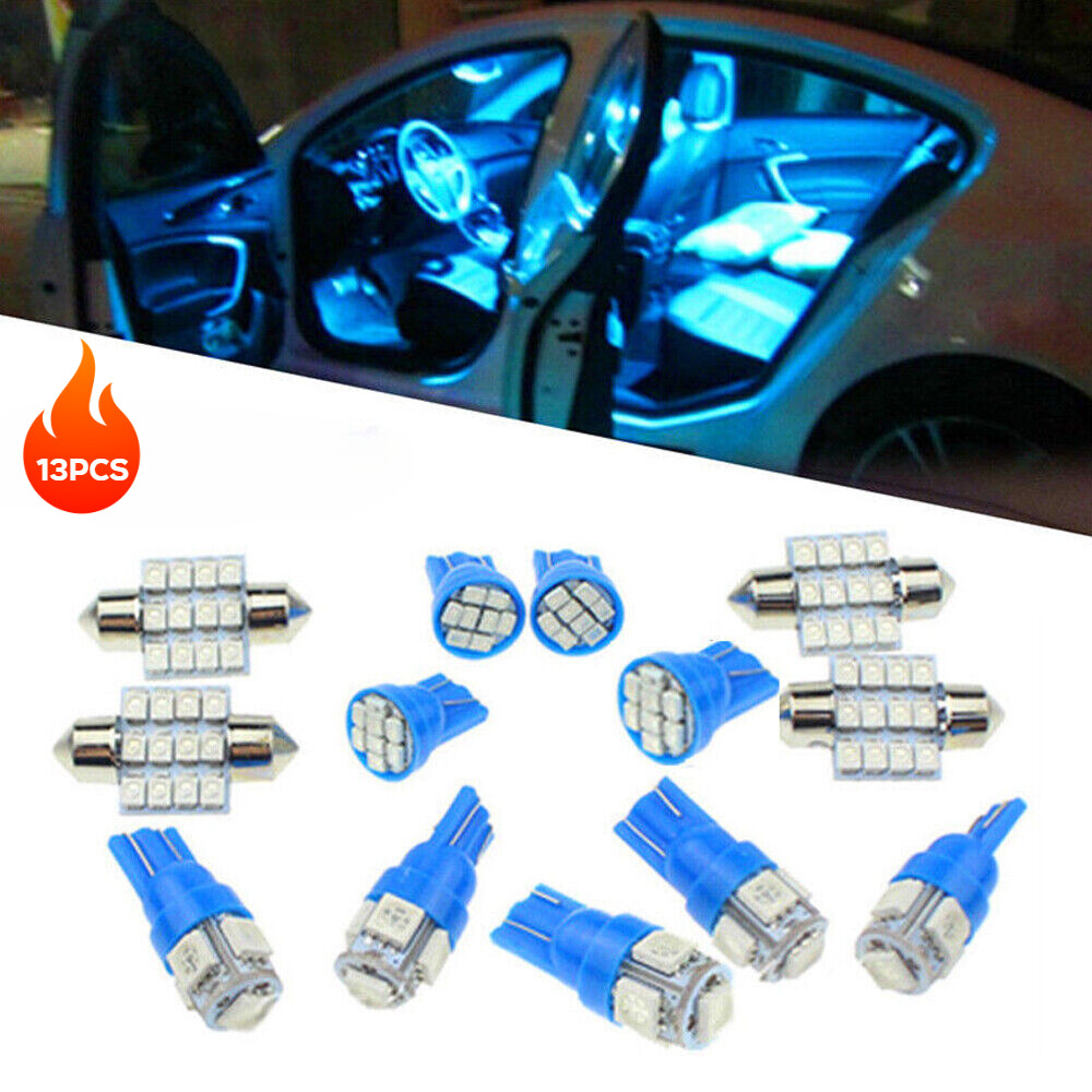 13 X Car Interior LED Lights Kit For Dome License Plate Lamp 12V Car Accessories
