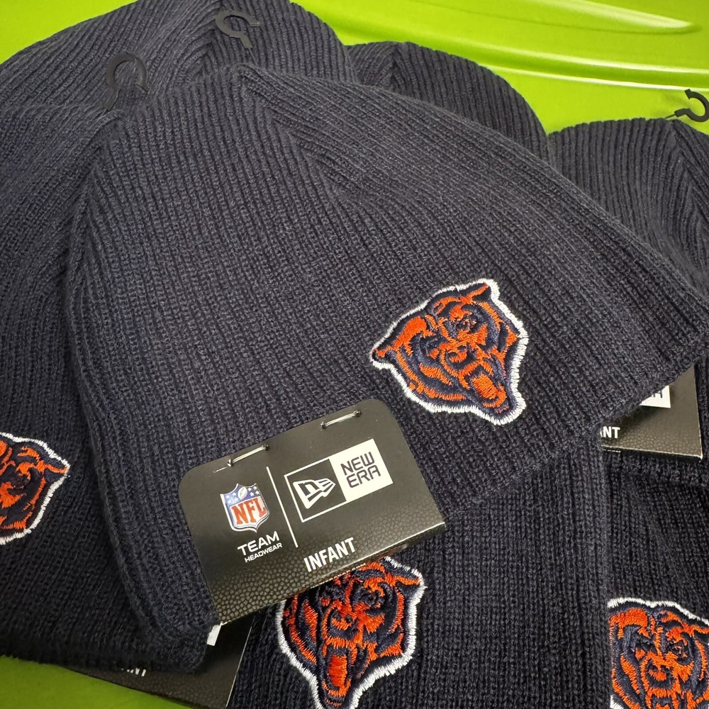NFL Chicago Bears Infant Beanie Knit Hat Cap New Era,    Infant Size NWT