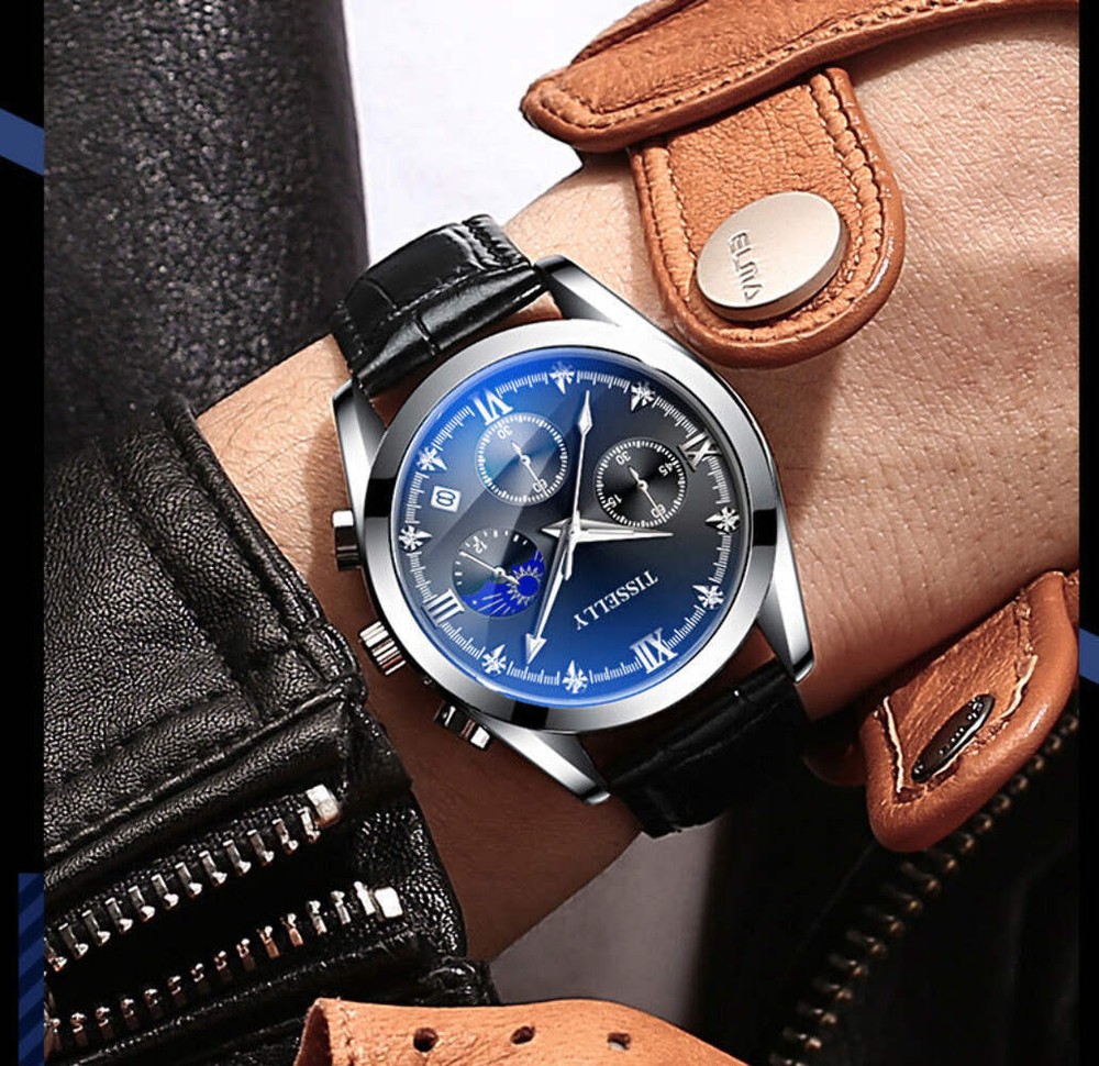 Stylish Men's Waterproof Luminous Quartz Watch with Multiple Color Options