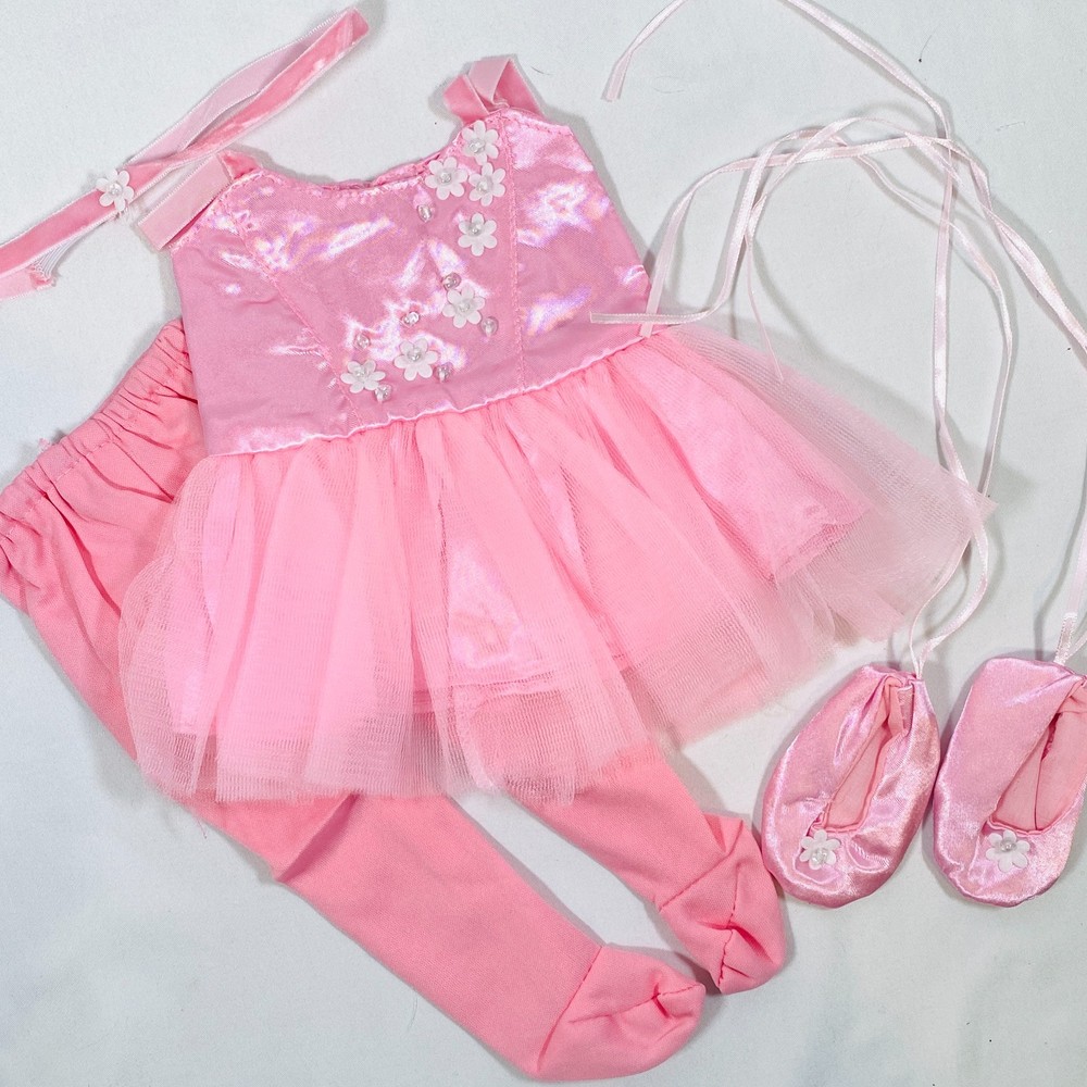 Pink Ballet Dress & Slippers Outfit - Ballerina Set for 18