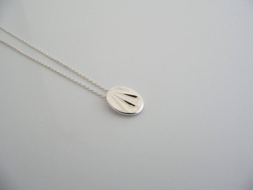 Tiffany & Co Silver Peretti Libra Zodiac Necklace Pendant Chain Charm Gift Love