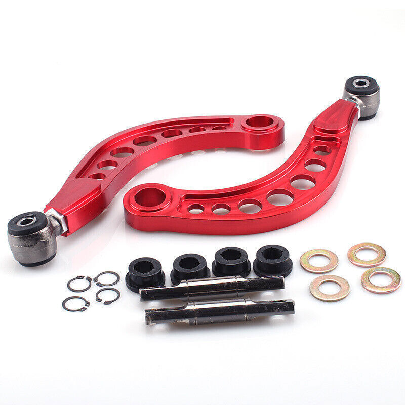 Adjustable Rear Upper Camber Control Arms Kit for 2006-2015 Honda Civic 1.8 Red