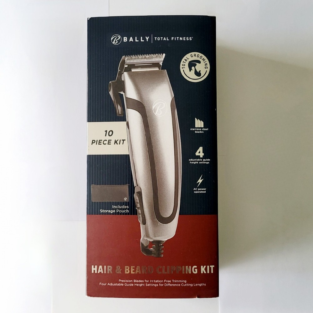 Bally Total Fitness 10-Piece Hair and Beard Grooming Kit for Men
