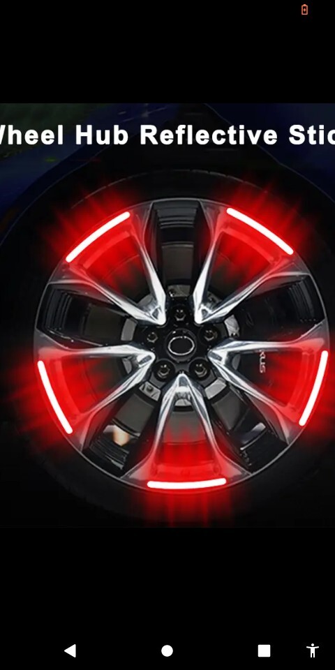 Glow in Dark Red Reflective Stickers for Car Truck Bike 20pc