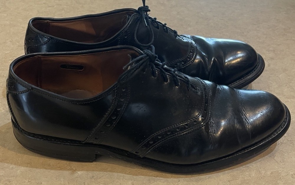 🔥 ALLEN EDMONDS Shoes “SHELTON” Oxfords Dress Men’s Sz 11 D Leather Black USA